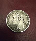 Zilver 5 Francs Leopold Premier 1848., Ophalen, Zilver, Losse munt, Zilver