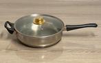 Roestvrijstalen koekenpan met deksel, prijs: 12€, Ophalen of Verzenden, Zo goed als nieuw, Inox