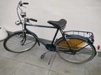 Herenfiets locomotief donkerblauw, Gebruikt, Versnellingen, 65 cm of meer, Ophalen