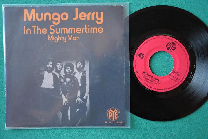 Mungo Jerry — In The Summertime - H - single vinyle, CD & DVD, Vinyles Singles, Utilisé, Single, Rock et Metal, 7 pouces, Enlèvement ou Envoi