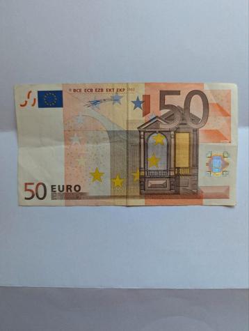 Billet de 50€ de 2002, Postzegels en Munten, Bankbiljetten | Nederland, Ophalen