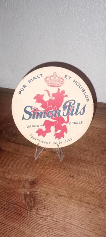 Brasserie bier oude onderzetter Simon Pils Régal #1 beschikbaar voor biedingen