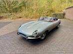 Jaguar E-Type S1 Flat Floor - Matching - Gerestaureerd!, Auto's, Oldtimers, Te koop, Zilver of Grijs, 3800 cc, Benzine