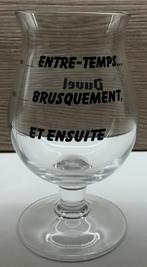 Duvel - glas - Biënnale Lyon 2013 - Entre temps., Ophalen of Verzenden, Zo goed als nieuw, Glas of Glazen, Duvel