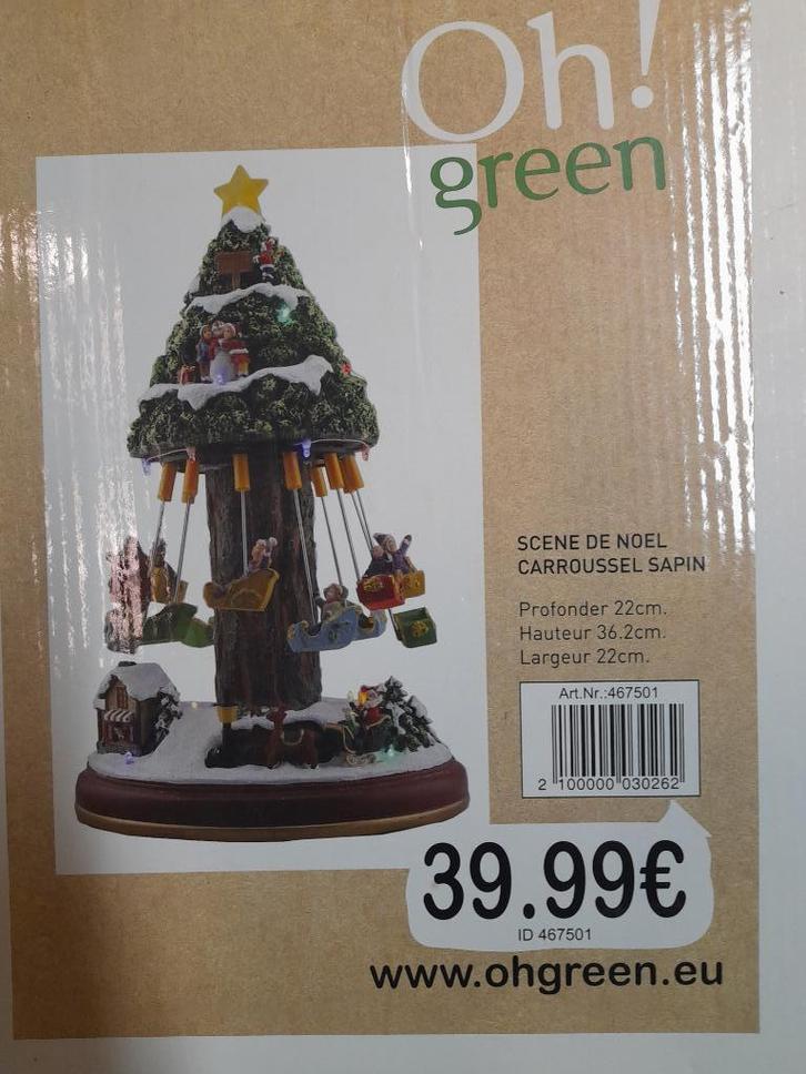 Décorations lumineuses village de Noël - 3 éléments, Divers, Noël, Utilisé, Enlèvement