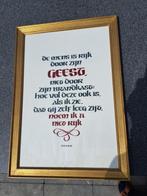 schilderij spreuk, Ophalen of Verzenden, Gebruikt
