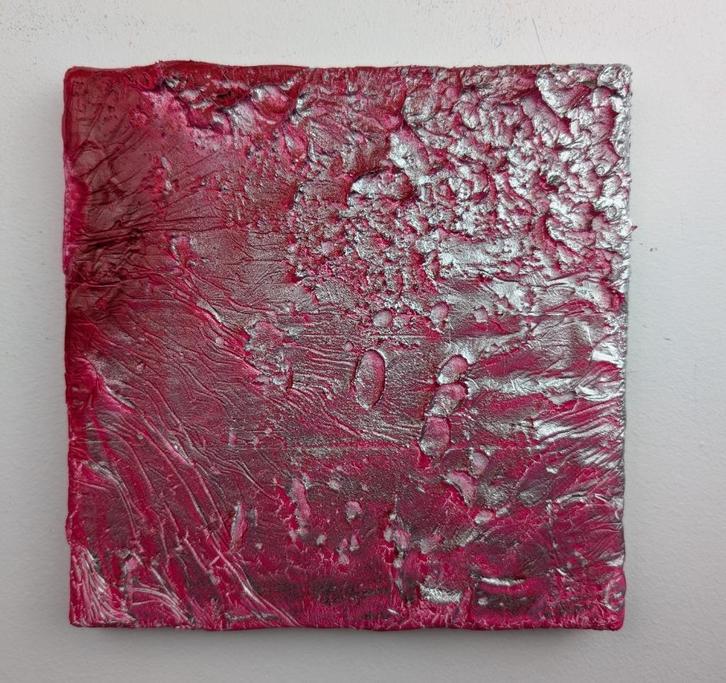 Pink Moon, Antiek en Kunst, Kunst | Schilderijen | Abstract, Ophalen of Verzenden