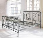 Vintage Bed, Huis en Inrichting, Slaapkamer | Bedden, Ophalen, Nieuw, Tweepersoons, Grijs