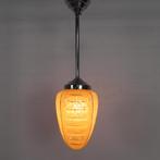 Art Deco hanglamp met glazen kap met ribben, jaren 30, Enlèvement ou Envoi