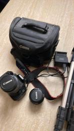 Canon 600d - 18-55 lens - 50mm lens, tas en statief, Audio, Tv en Foto, Ophalen, Zo goed als nieuw, Canon