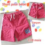 Short pour bébé garçon-rouge-T.81 cm, Kinderen en Baby's, Babykleding | Maat 80, Ophalen of Verzenden, Gebruikt, Jongetje, Overige typen