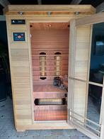 COMBI SAUNA - INFRAROOD MET OPGIETKACHEL - GRATIS MONTAGE, Sport en Fitness, Ophalen of Verzenden, Zo goed als nieuw, Fins of Traditioneel