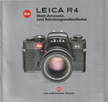 Leica R4 en Leica R4s tweetal brochures