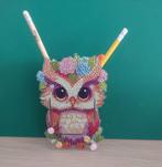 Porte-crayons en acrylique et pierres de strass "Hibou", Enlèvement ou Envoi, Neuf