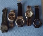 Lot  5 Herenhorloges" in goede staat maar werking onbekend !, Enlèvement ou Envoi, Utilisé, Montre-bracelet