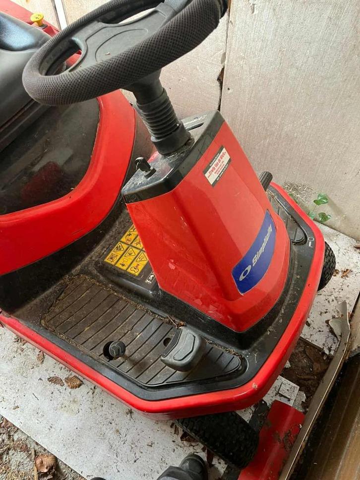 Simplicity zitmaaier, Jardin & Terrasse, Tondeuses autoportées, Utilisé, Moins de 90 cm, Démarrage électrique, Bac de ramassage