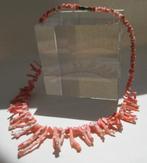 K3-2 Koraal Ketting-Takjes-Licht Rose 41 cm., Handtassen en Accessoires, Kettingen, Verzenden, Nieuw, Roze, Steen of Mineraal