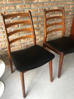 4 chaises de salle à manger vintage rétro du milieu du siècl, Maison & Meubles, Chaises, Enlèvement