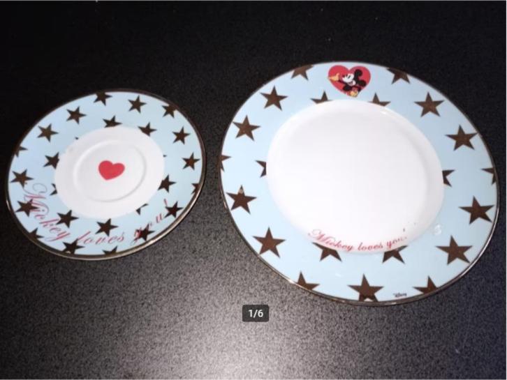 Disney: borden tassen kommen schort glazen 1-3€/stuk, Collections, Disney, Comme neuf, Service, Enlèvement ou Envoi