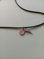 Collier à double pendentif/être cher perdu, Enlèvement ou Envoi, Neuf, Argent, Avec pendentif
