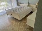 Tweepersoons slaapkamer, Huis en Inrichting, Slaapkamer | Bedden, Ophalen, Gebruikt, Wit, Tweepersoons