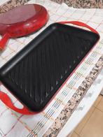 Le creuset grilpan 32cm in gietijzer  ( ORIGINEEL), Huis en Inrichting, Keuken | Potten en Pannen, Ophalen of Verzenden, Gietijzer