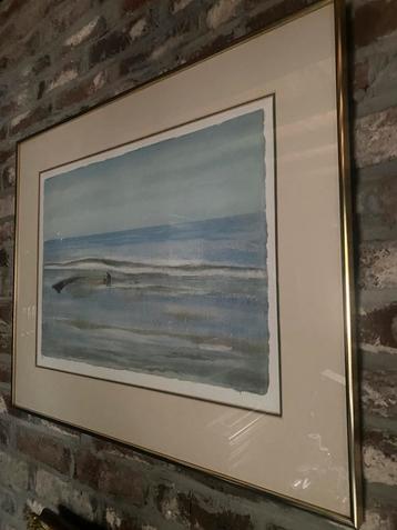 stijlvolle aquarel voor kenners beschikbaar voor biedingen