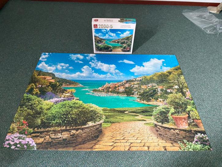 King puzzel 2000 stukjes: Tropical Sea View, Hobby en Vrije tijd, Denksport en Puzzels, Zo goed als nieuw, Legpuzzel, Meer dan 1500 stukjes