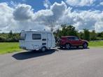 Eriba Touring 320 Familia, Caravans en Kamperen, Caravans, Standaardzit, Tot en met 2, Schokbreker, Dwarsbed