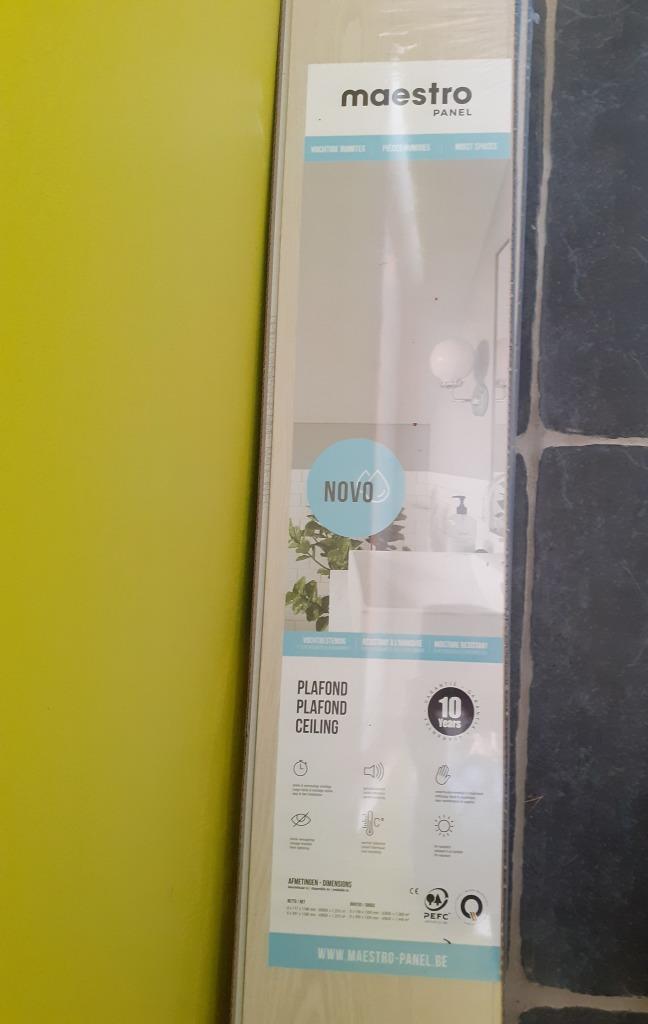 Lambris pour plafond spécial humidité pour cuisine ou salle, Doe-het-zelf en Bouw, Platen en Panelen, Nieuw, Ophalen