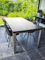 Tafel 200x100 cm RVS basalt, Tuin en Terras, Ophalen, Zo goed als nieuw, Rechthoekig, Rvs