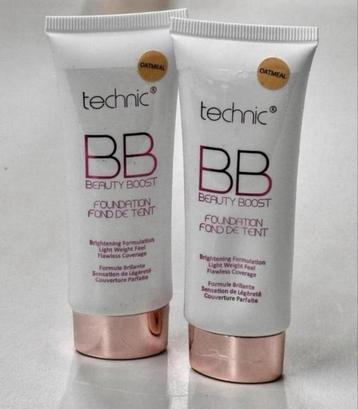 2x Technic BB Beauty Boost Foundation Oatmeal 30ml 2 stuks beschikbaar voor biedingen