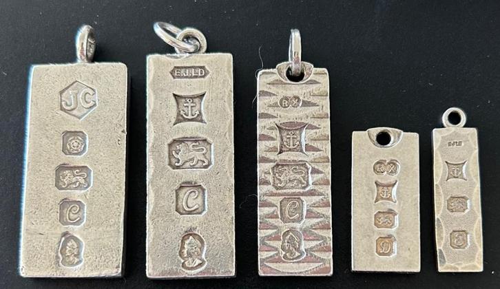 English sterling silver ingot zilver bar, Antiek en Kunst, Antiek | Zilver en Goud, Zilver, Ophalen of Verzenden