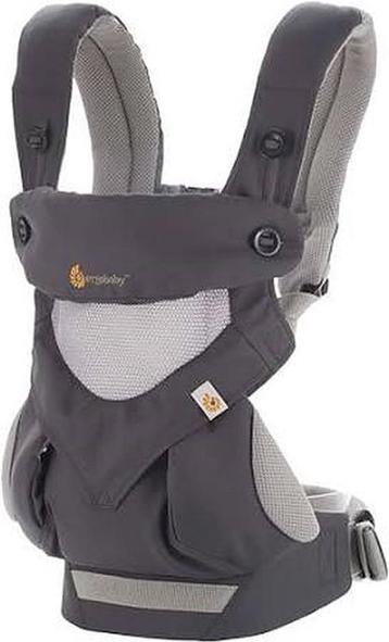 Ergobaby 360 CoolAir Draagzak Carbon Grey met verkleinkussen beschikbaar voor biedingen