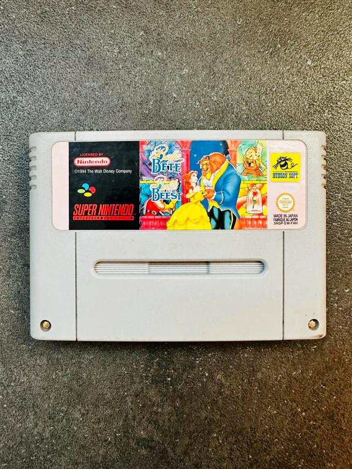 Spel SNES Belle en het Beest - FAH, Games en Spelcomputers, Games | Nintendo Super NES, Zo goed als nieuw, Ophalen of Verzenden