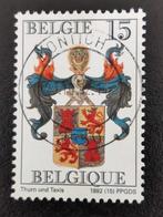 Belgie 1992 - wapenschild Thurn en Tassis, Ophalen of Verzenden, Gestempeld