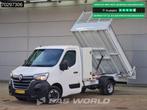 Renault Master 145PK Kipper met Kist Dubbellucht 3,5t Trekha, Stof, Gebruikt, Renault, Wit