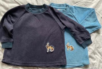 pulls en polaire, bleu clair et bleu foncé taille 104, Enlèvement ou Envoi, Pull ou Veste, Utilisé, Cakewalk