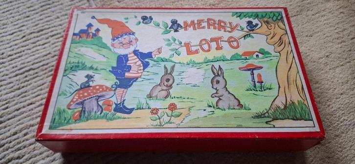Jeu de bingo vintage - Merry Loto, Antiquités & Art, Antiquités | Jouets, Enlèvement ou Envoi