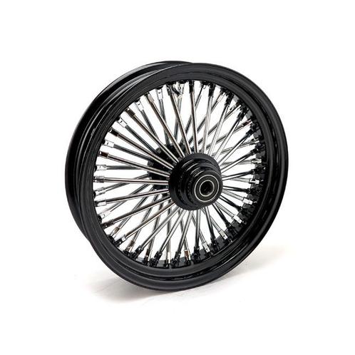 Fat spokes voorwiel zwart 3.50 x 16 enkele remschijf, Motoren, Onderdelen | Harley-Davidson, Nieuw, Ophalen