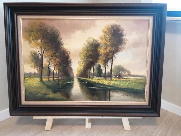 schilderij Rik Mulder, Antiquités & Art, Art | Peinture | Classique, Enlèvement