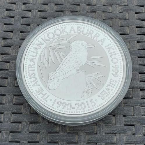 Australia 2015 - 1 Kg Fine Silver Bullion $30 - Kookaburra, Timbres & Monnaies, Métaux nobles & Lingots, Argent, Envoi