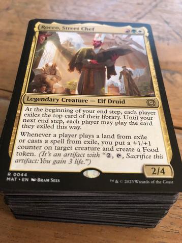 Deck Magic the Gathering rouge, blanc, vert, Enlèvement ou Envoi, Comme neuf, Deck game, Foil