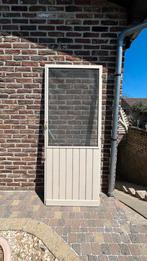 Vliegendeur met pomp / vliegenraam met pomp, Ophalen, Gebruikt, Hout, Buitendeur