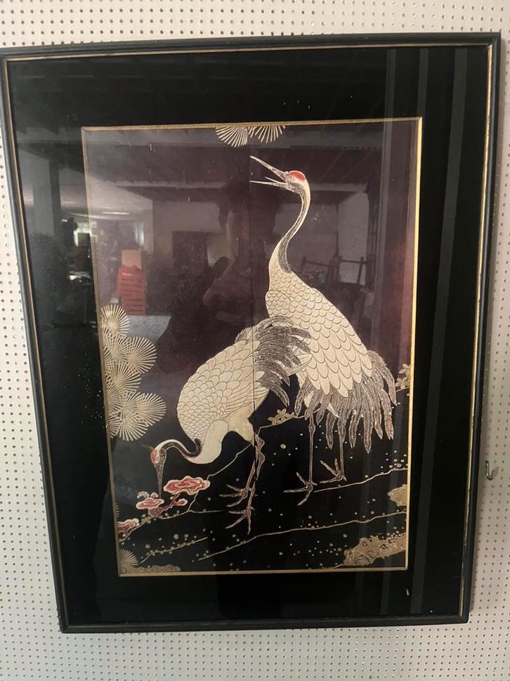 Kraanvogels – Oost-Aziatisch, Antiquités & Art, Art | Peinture | Classique, Enlèvement