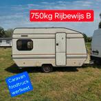 Caravan 750kg werfkeet foodtruck paarden weide bos vijver 4m, Ophalen