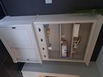 Landelijke vitrinekast, Huis en Inrichting, Kasten | Vitrinekasten, Ophalen, Gebruikt, 100 tot 150 cm, 200 cm of meer