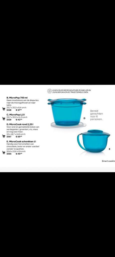 Nieuwe microcook set van tupperware+gratis verzending, Huis en Inrichting, Keuken | Tupperware, Nieuw, Ophalen of Verzenden