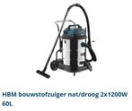 HBM bouwstofzuiger 60l, Doe-het-zelf en Bouw, Reinigingsmachines, Ophalen of Verzenden, Nieuw
