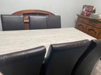 Eettafel met 6 stoelen, Huis en Inrichting, Tafels | Eettafels, Ophalen, Zo goed als nieuw, 150 tot 200 cm, 150 tot 200 cm